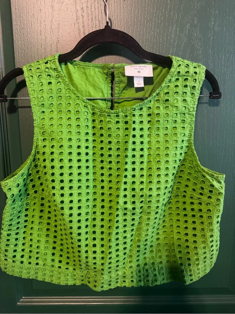 Kate Spade for Target Green Eyelet Midi Skirt - Women's Classic Fit